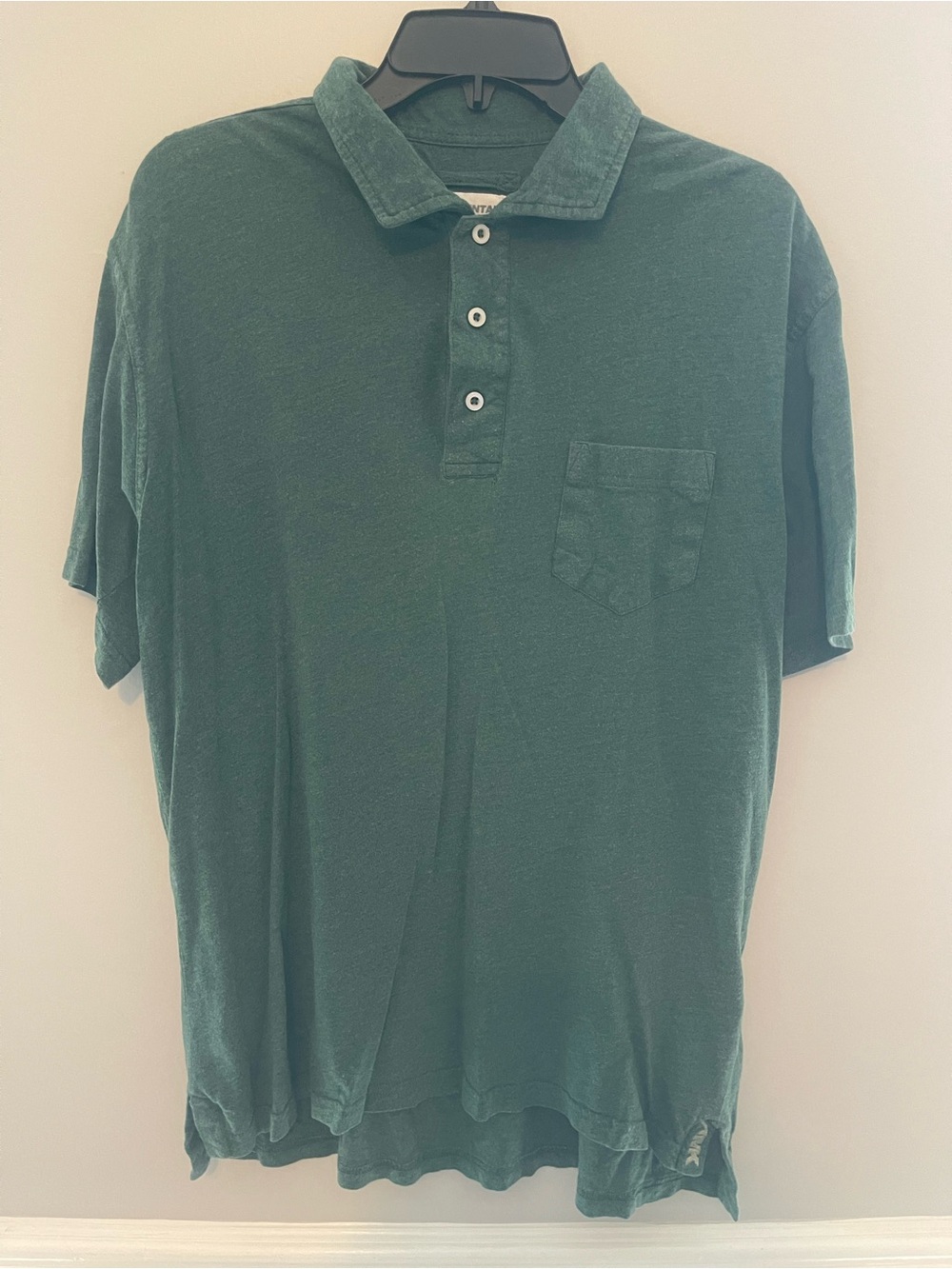 Mountain Khakis Men's Forest Green Polo with Chest Pocket